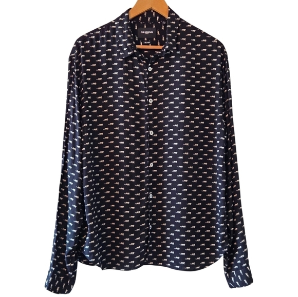 The Kooples Tops - The Kooples Paris Jaguar Print Boho Unisex Long Sleeve Lightweight Shirt Size XL